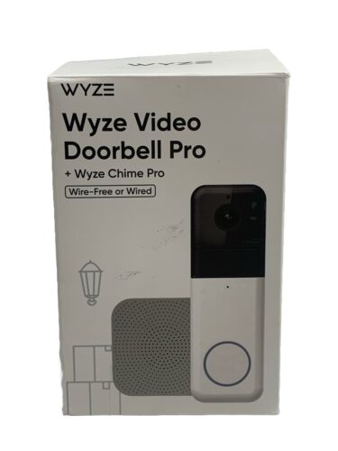 WYZE Security Cam Video Doorbell Pro & Chime 1440 HD 2-Way Audio Night Vision