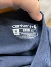 CARHARTT K126-NVY XLG Tall Long Sleeve T-Shirt Navy TK0126-M Size XL Loose Fit