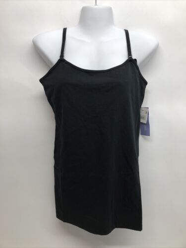 Motherhood Maternity Nursing Tank Top Shirt Cami Clip Down Black 92305-01 Size S