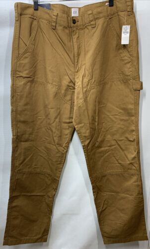 Men’s GAP Carpenter Long Pant W36 X L32 Coyote Brown Classic Workwear Relaxed