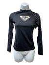 ROXY Whole Hearted Long Sleeve UPF 50 Rashguard Shirt Anthracite Black Size XS