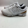 New Balance Brighton Golf Shoes White/Brown Size 10.5 Lace-up Sneaker NBG2010WBR