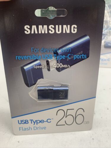 Samsung Type-C USB Flash Drive, 256GB, Transfers 4GB Files In 11 Secs Lot Of 10