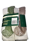 HOT FEET Men's Cushioned Wool Blend Crew Socks Outdoor Wear Size L(6-12)  4 Pack