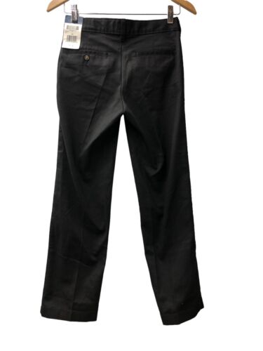 Dickies Khaki Boys Skinny Straight Long Pant Black Size 10 with Multi-use Pocket