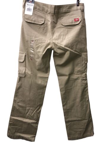 Dickies Pants Women's Relaxed Fit Cargo Pocket Long Pants Desert Sand Size 8