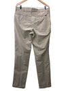 Banana Republic Men's Flat Front Long Khaki Pant 34x34 Cream Gray Loop Waist