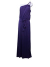 KOH KOH Womens Long Sleeveless One Shoulder Maxi Dress Size XL Indigo Purple