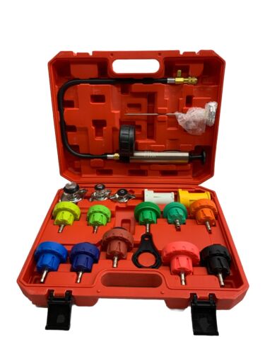 18 Pieces Cooling System Pressure Tester kit Automotive Radiator Pressure Tester