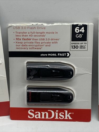 Sandisk Assorted Flash Drives And SD Cards Storage Lot Of 14 - Untested for Part