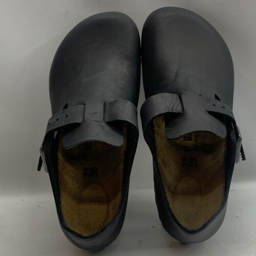 BIRKENSTOCK Shoes Sandals 166541 Black London Oiled Leather M6/L8 Regular Fit