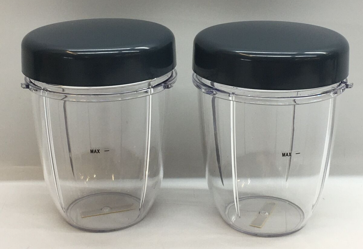 Replace 18oz Cup Jar Lid Parts For Nutribullet 600W 900W Blender Juicer 2 Pack