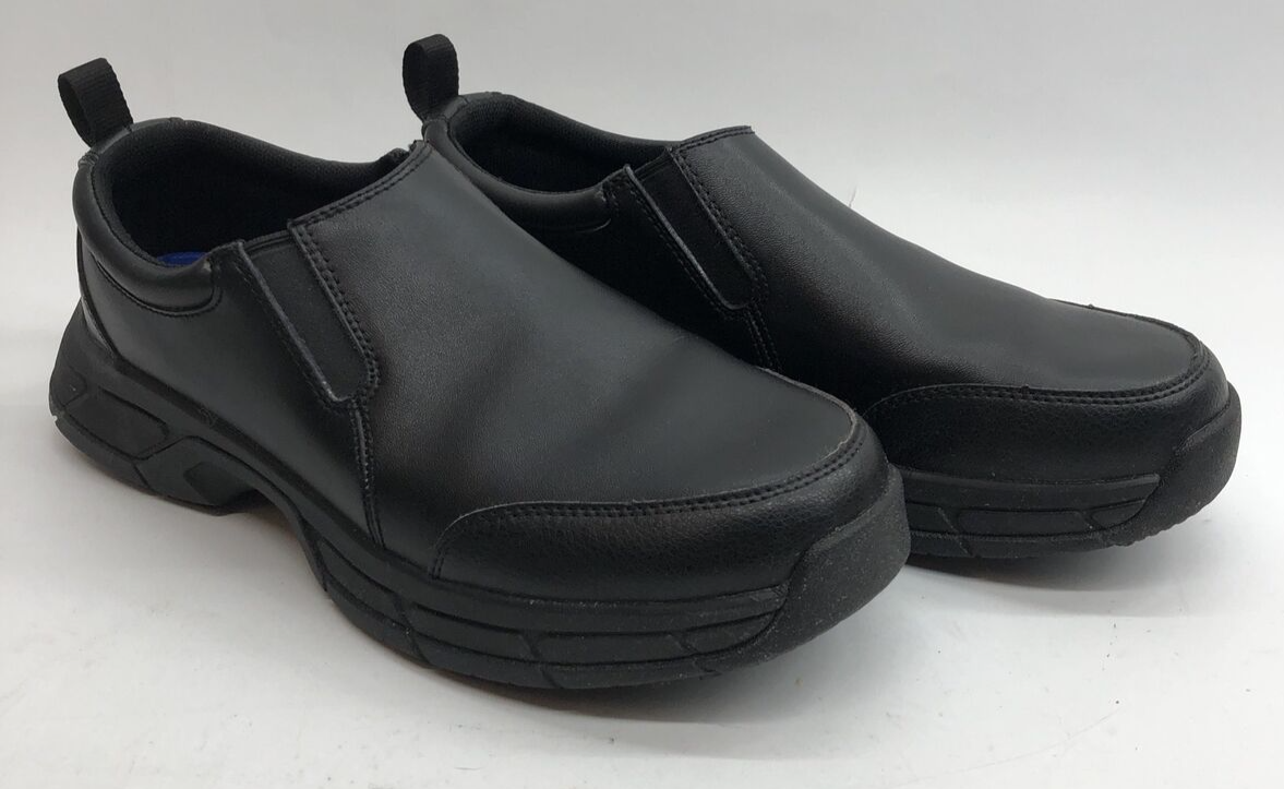 Shoes for Crews Walker Sneaker Shoes Black Heel Pull Loop Slip On Black Size 9