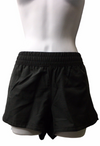 Woman's Shorts Adidas Pacer 3-Stripes Woven Slim Short Size Small Black Mid-rise