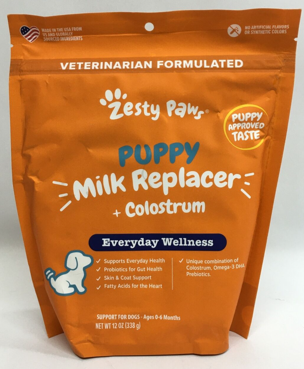 Puppy Milk Replacer +Colostrum Replacement Supplement Food Dog Skin & Coat 12oz