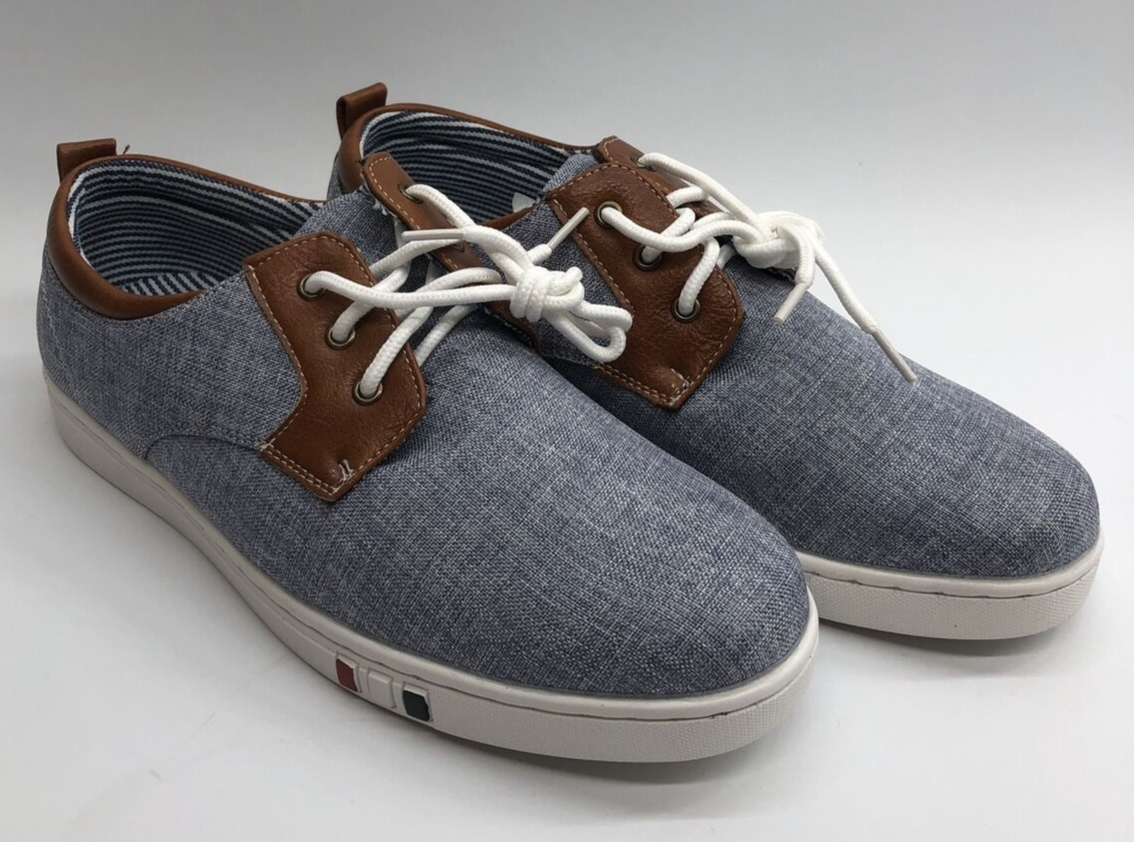 Bruno Marc Men's Casual Shoes Classic Boat Shoes Lace up Sneaker Blue Size 8.5