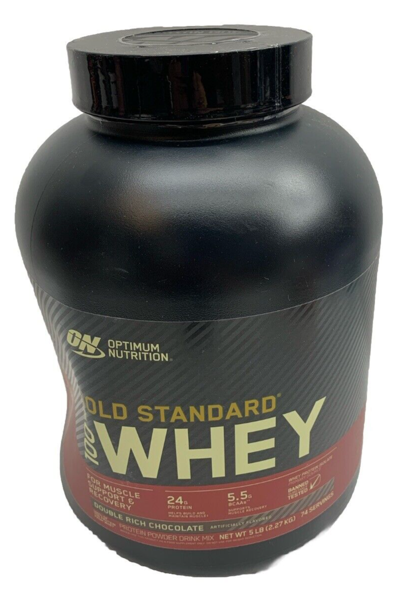 Gold Standard 100% Whey Double Rich Chocolate 5 lbs (2.27 kg) for Muscle Support