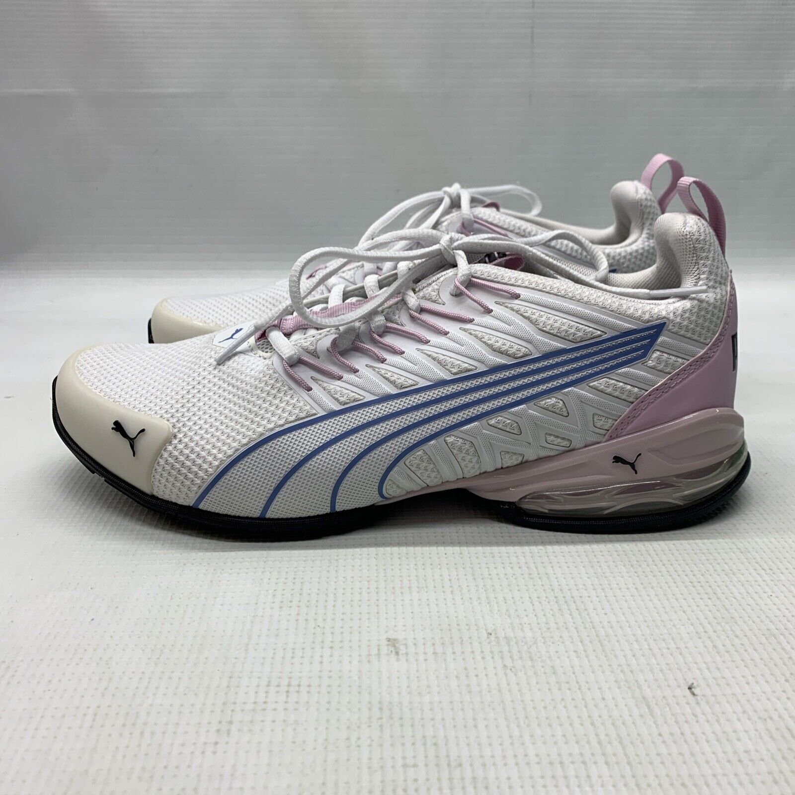 Woman's Sneakers Puma Voltaic Evo Sneaker Size 9.5 White/Pink/Blue Lace-up Shoes