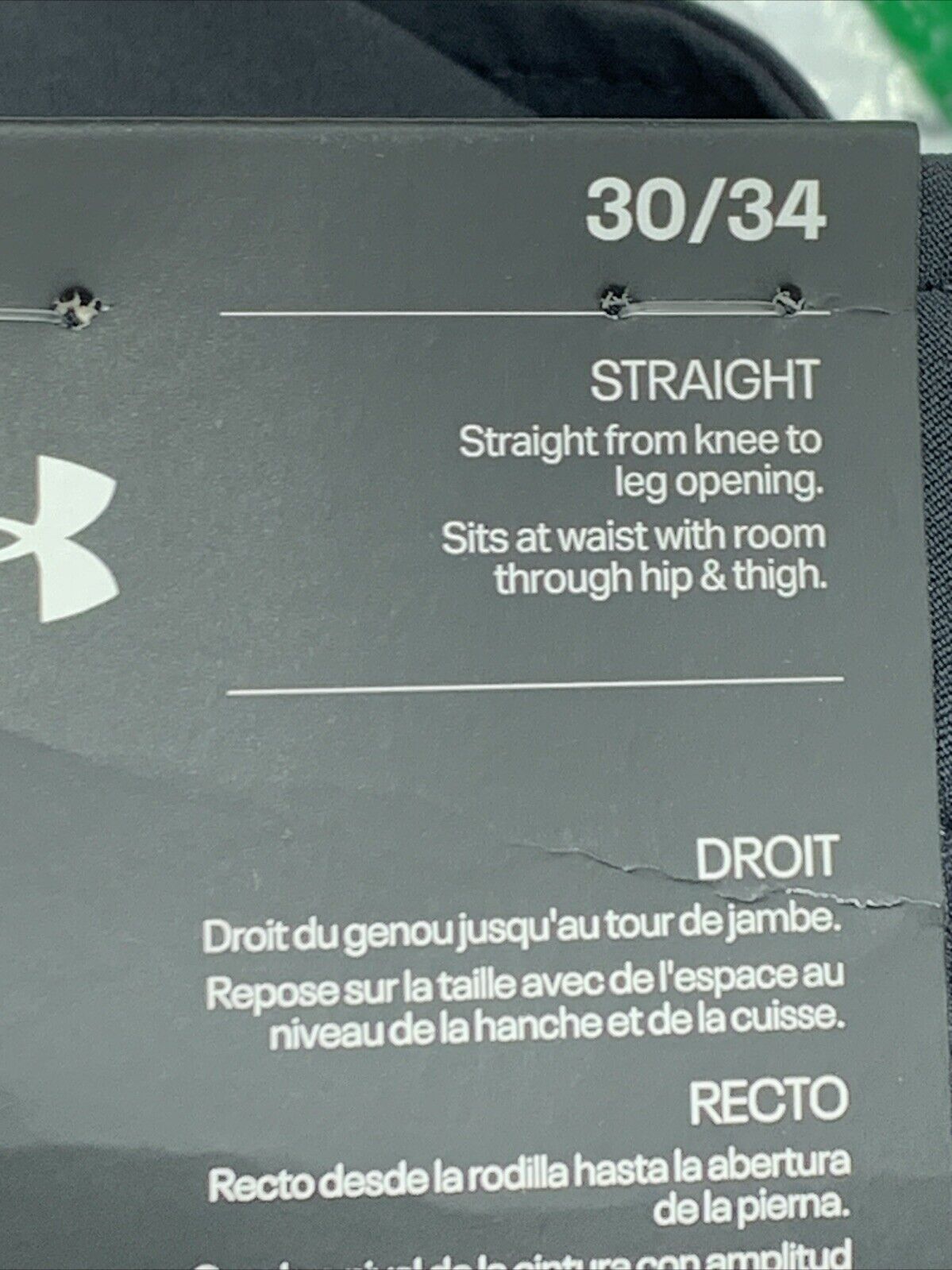 Under Armour Men's Standard Drive Long Pants Black (001)/Halo Gray Size 30/34