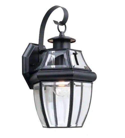 Sea Gull Lighting 8038-12 Lancaster 1 Light 12 inch Black Outdoor Wall Lantern