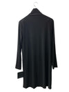 Norma Kamali Women's Long Sleeve Turtleneck Knee Length Dress, Black Size M/38