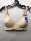 Hanes Women's ComfortFlex Fit Perfect Coverage Wirefree Bra Dotted Size L Beige