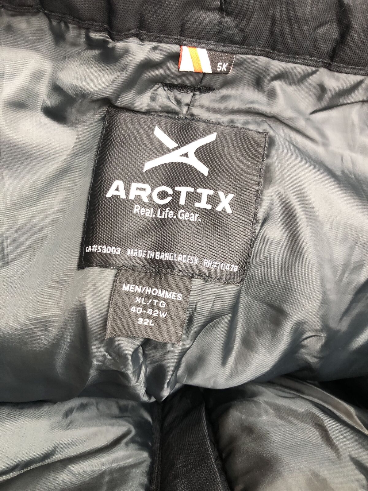 Arctix Men's ThermaTech Insualted Wind/Water Resistant Snow Pants 1900-00 XL