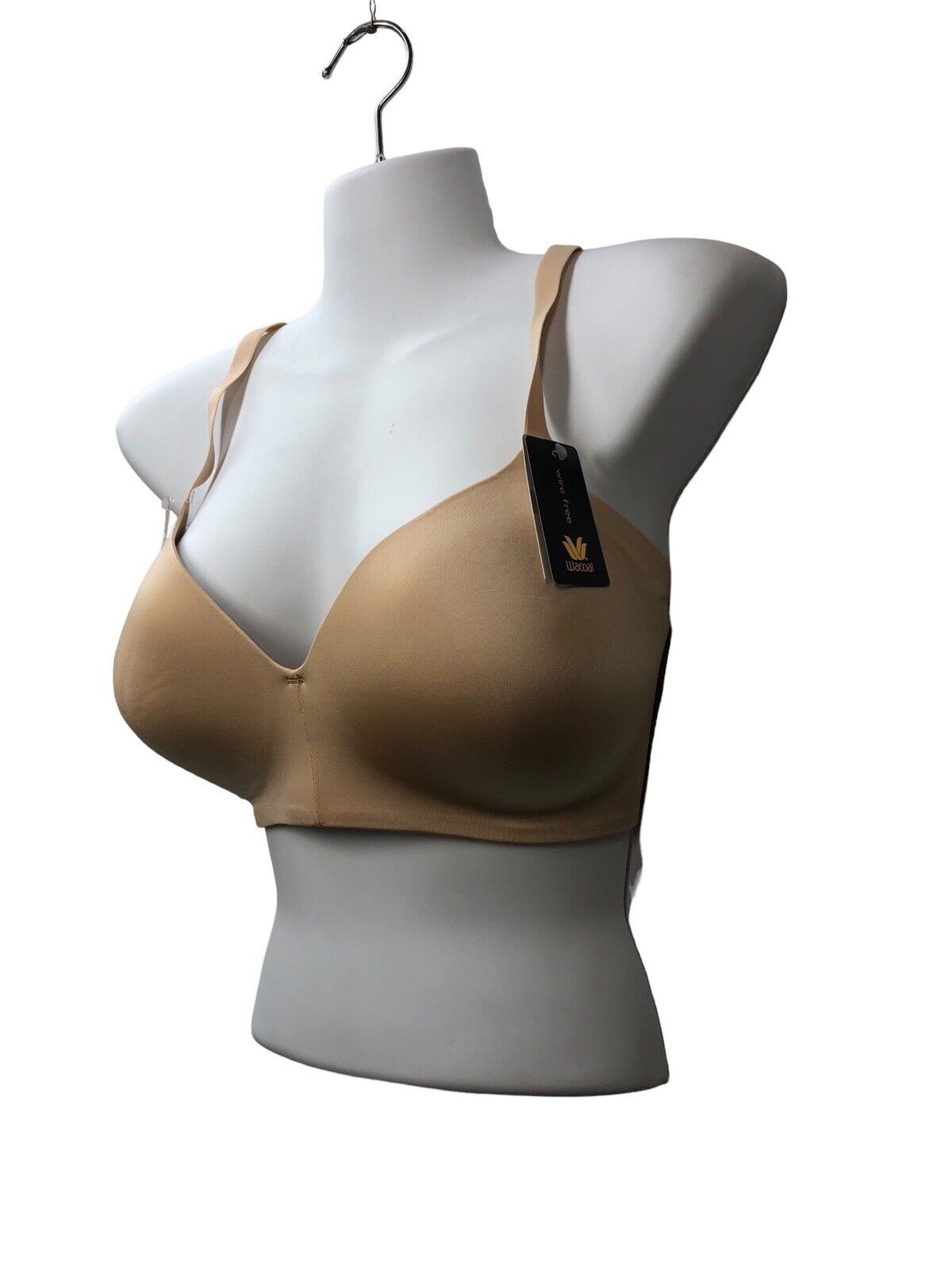 852281 Ultimate Side Smoother Wire Free T-Shirt Bra Size 36D Beige Opaque