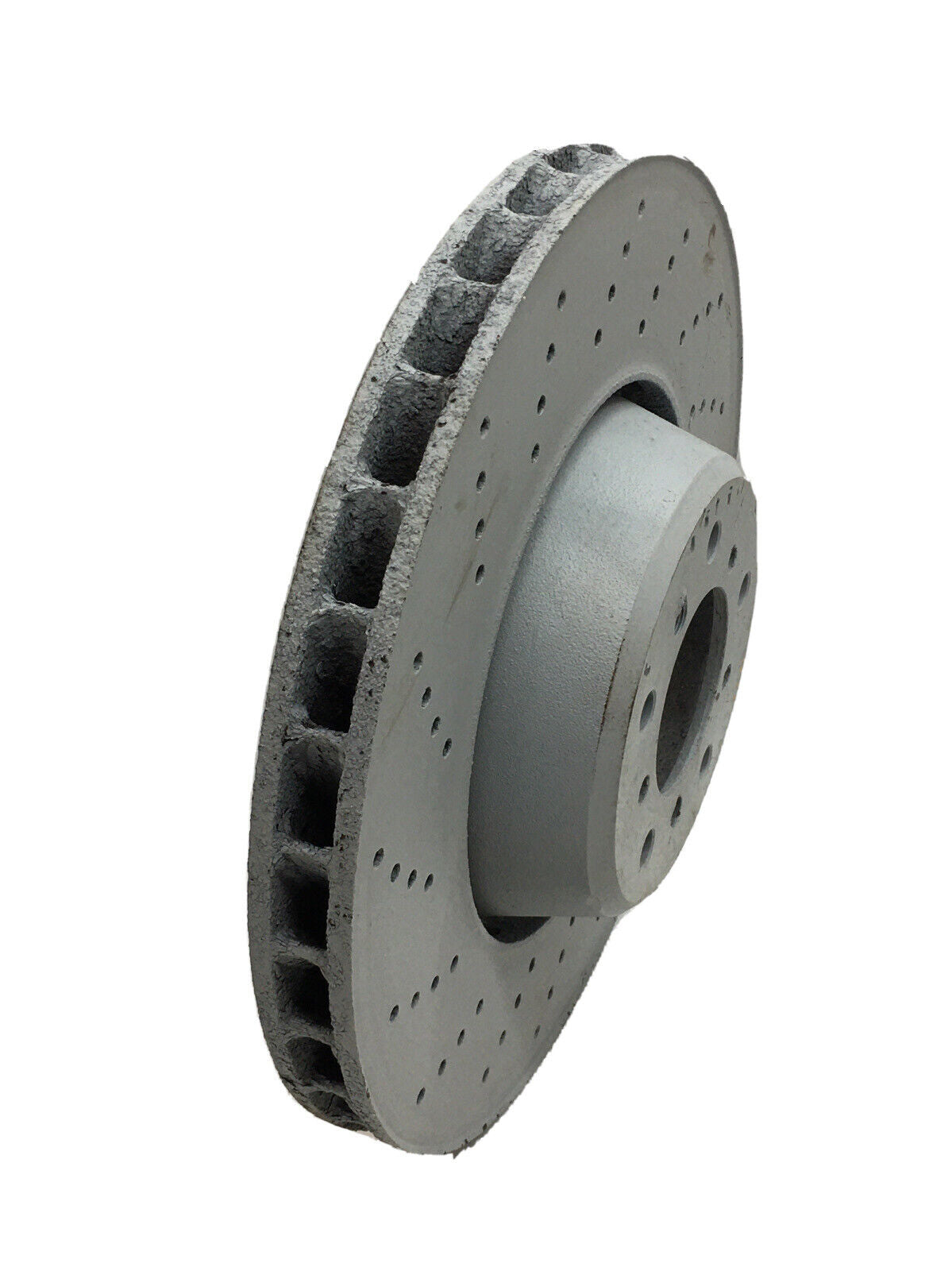 Disc Brake Rotor-Hi-carbon Alloy Geomet Coated Rotor Drilled Front Left DFC