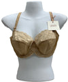 Panache Envy Balconette Full Cup Bra Nude Size 32F Underwired 7285 Unlined Cups