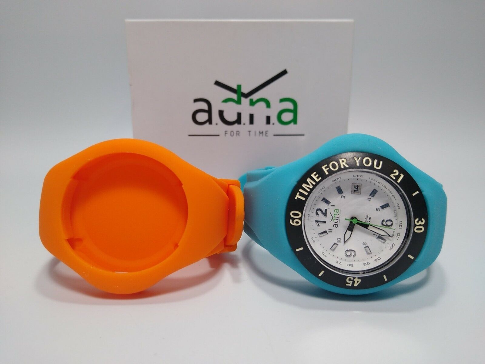 A.D.N.A. Time For You 42 Watch Blue And Orange Straps