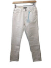 DL 1961 Jeans Big Boys Size 12 White Brady Slim Medallion Long Pant 3092021-4076