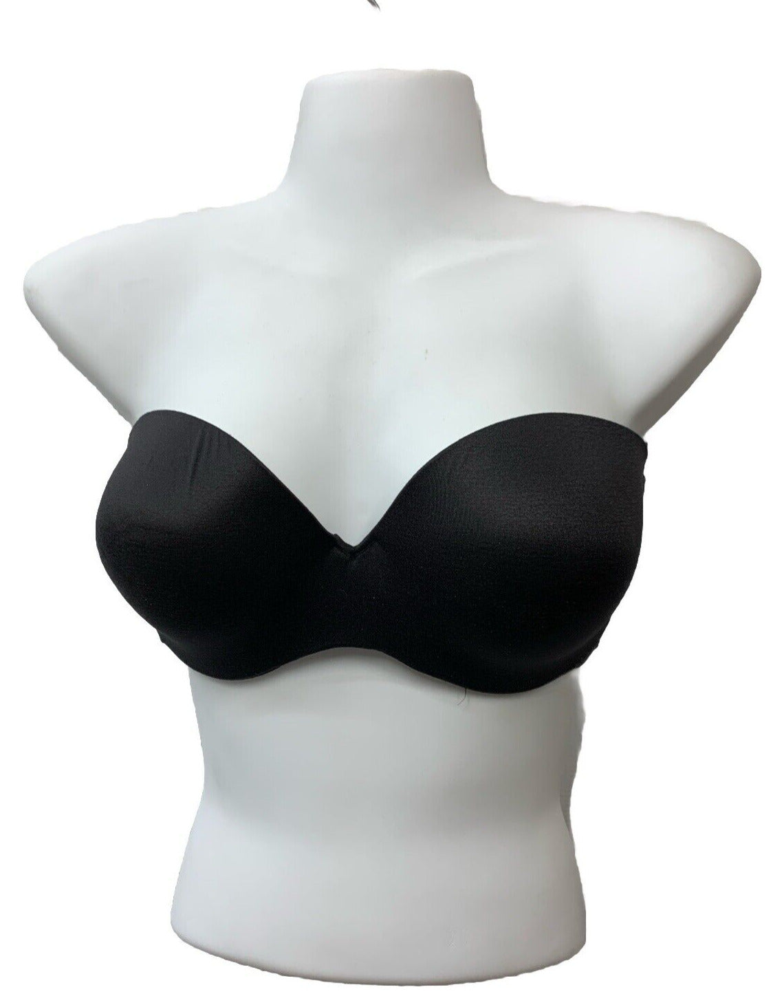 MAIDENFORM Comfort Devotion Strapless Demi Bra 09417 Black Size 38C Underwire