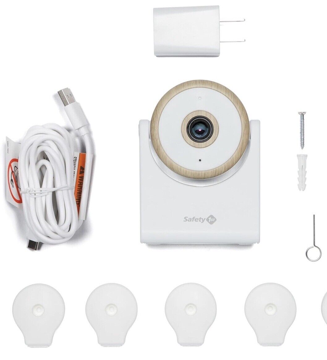 Safety 1st Connected WiFi Baby Monitor with 1080p HD Camera Motion & Sound White