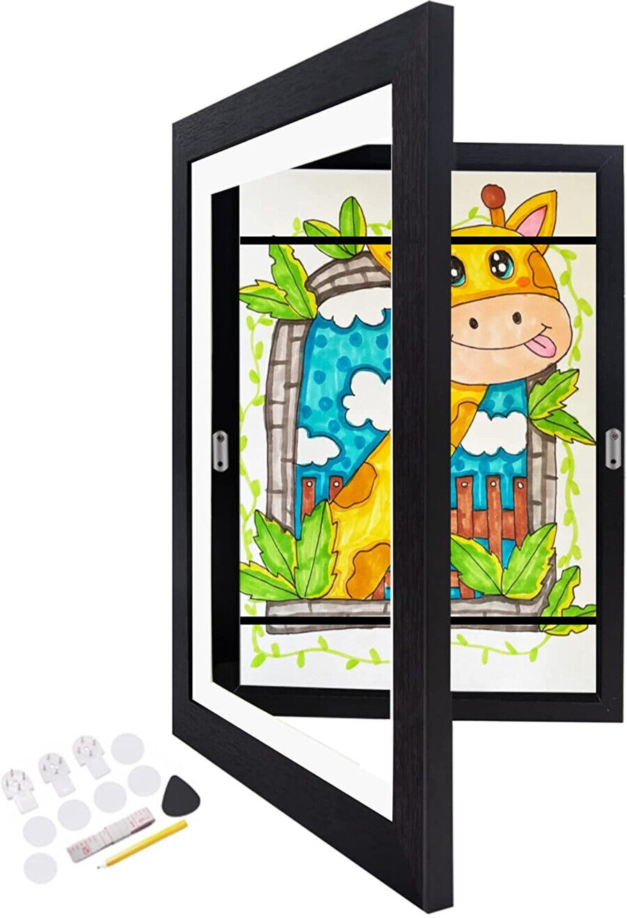 A4 Kids Art Frames Front Opening Changeable Picture Display Projects - Lot Of 2