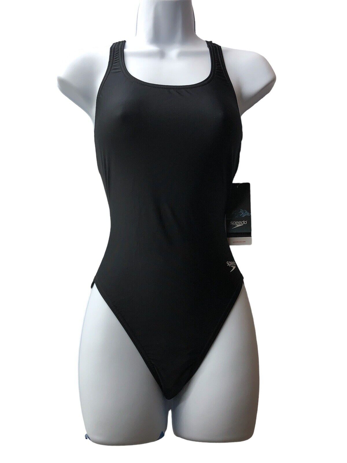 Speedo Women's Black Super Pro Swimsuit Size 6 One Piece Swimwear Black A7733