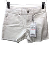 Calvin Klein Jeans Big Kids Girls' White Cut-Off Boyfriend Shorts Size 10 Zipper