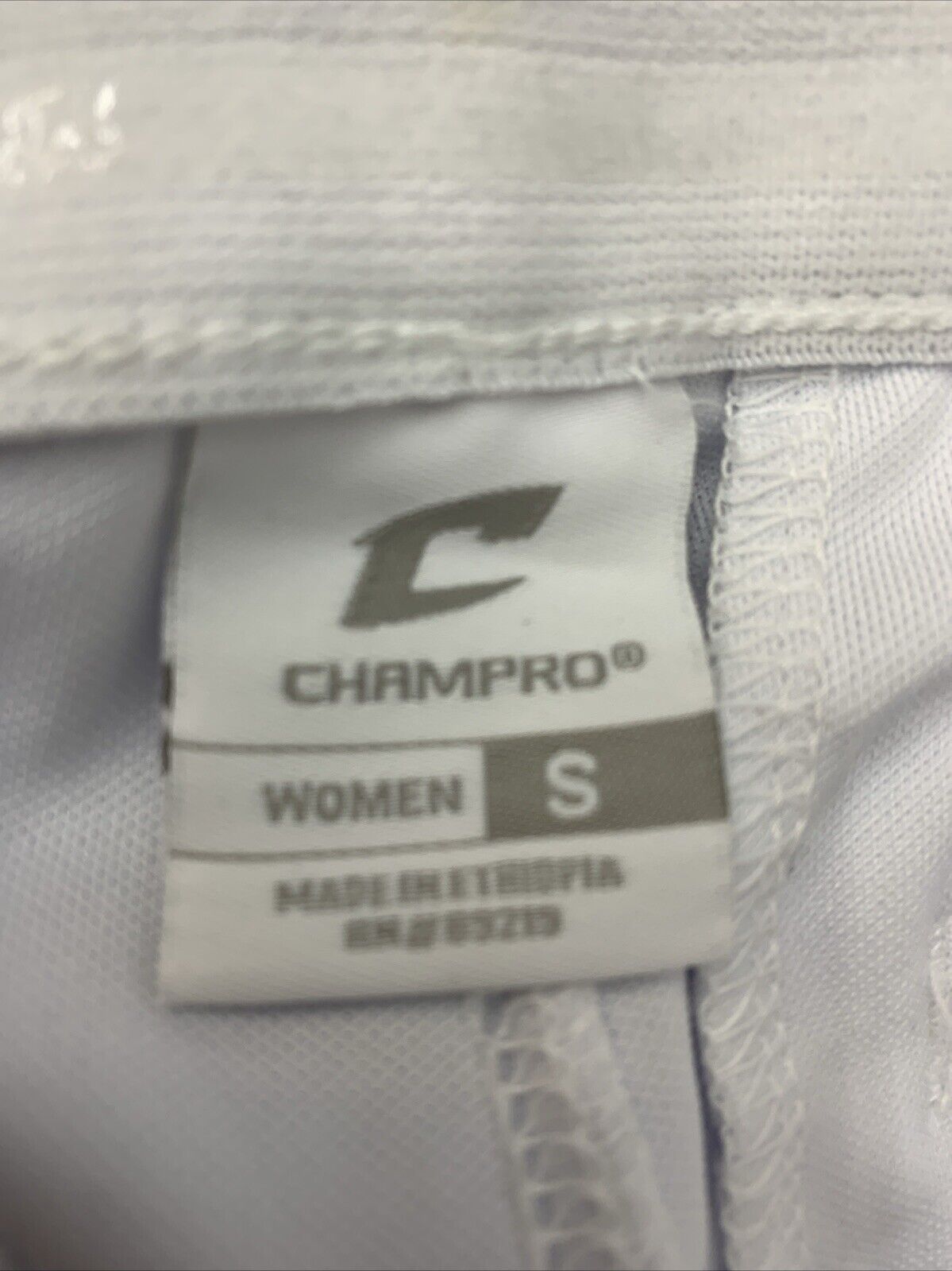 Champro Women's Tournament Low Rise Softball Pants White with Side Piping Size S