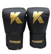 KAIWENDE Boxing Gloves 14oz Muay Thai, Kickboxing Fight Training Black and Gold