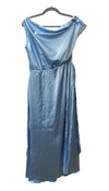 GRACE KARIN Women's Sleeveless One Shoulder Midi Cocktail Party Dress Blue Med