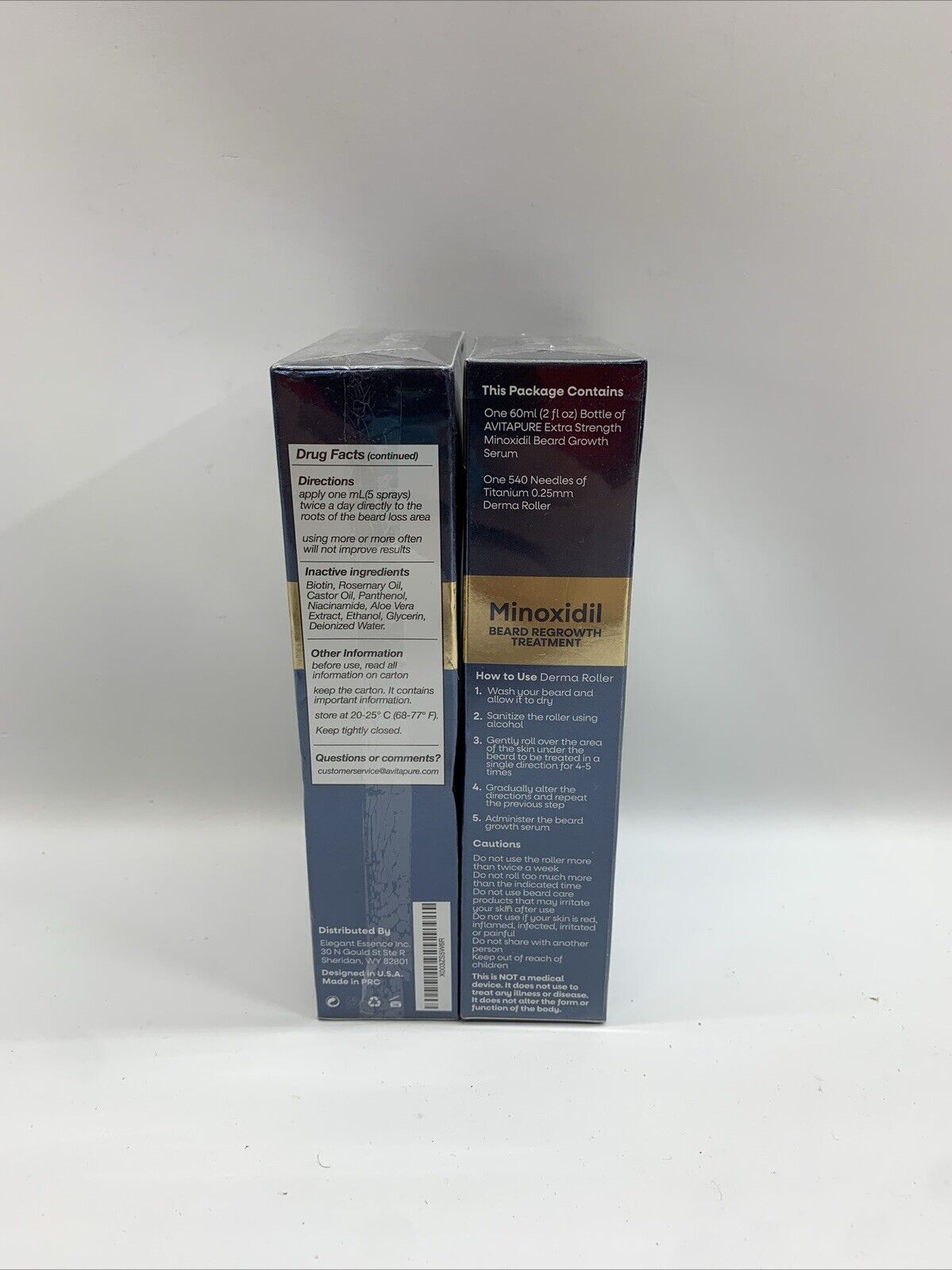 Minoxidil Regrowth Treatment for BEARDS 5% Minoxidil Men 60ml/2 FL OZ- 2 Pack