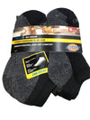 Dickies Men's Dri-tech Moisture Control No Show Socks 5-9 Black/Gray - 6 Pairs