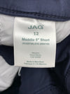 JAG Women's Maddie Mid Rise Bermuda Pull-On Shorts with Pockets Size 12 Casual