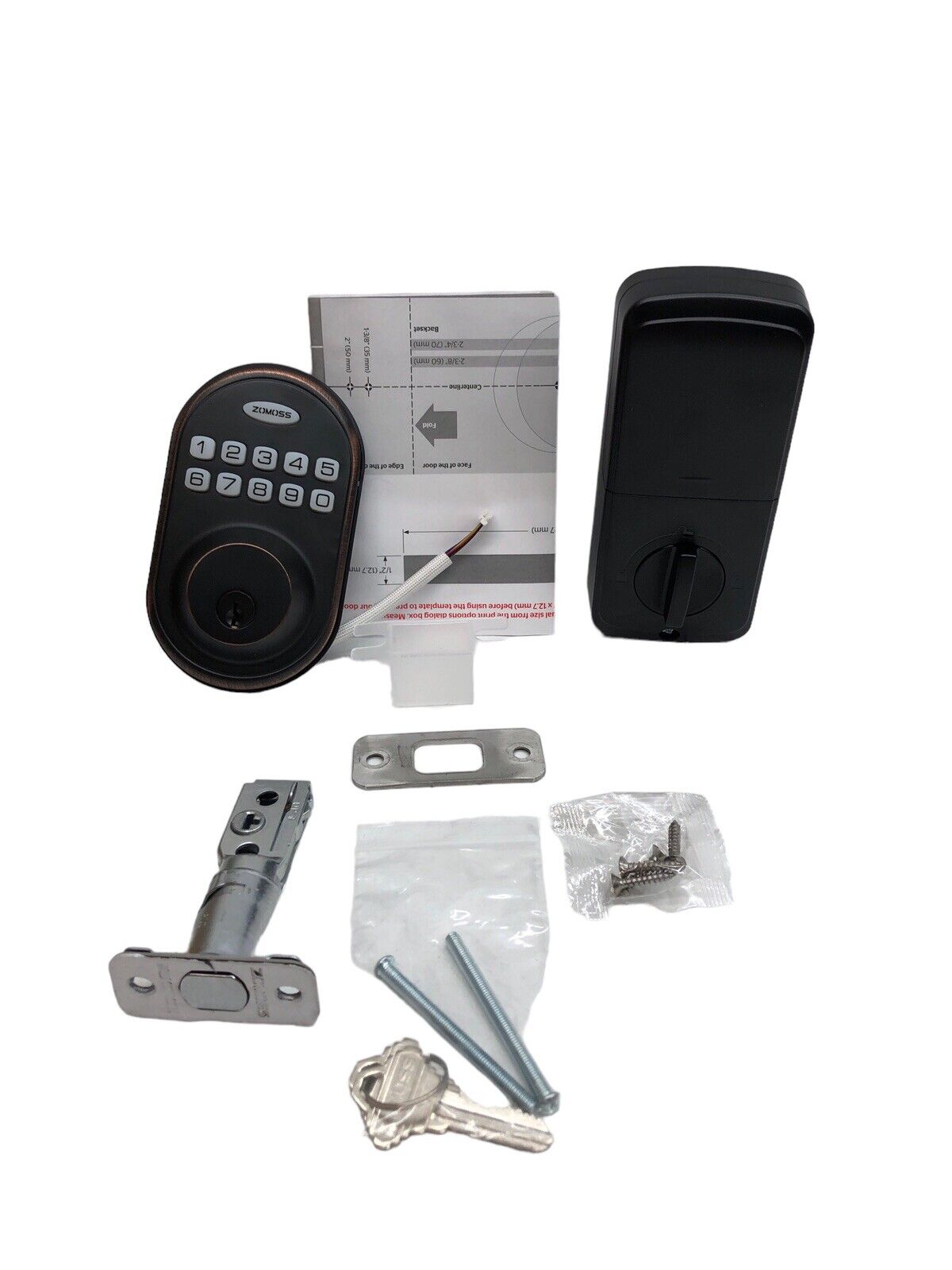 Zomoss DRZ Keypad Digital Deadbolt Oil Rubbed Bronze