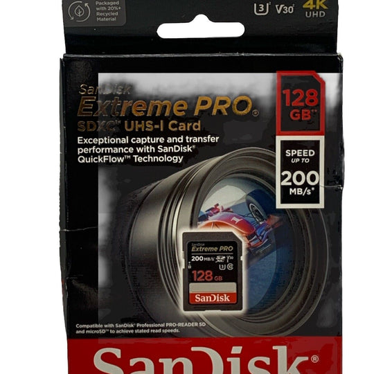 SanDisk 128GB Extreme PRO SDHC And SDXC UHS-I Memory Card - SDSDXXD-128G-GN4IN