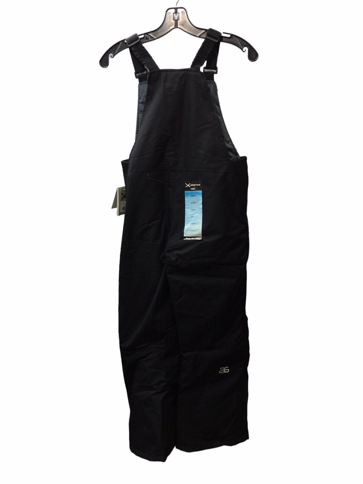 Arctix Kid Insulated Snow Bib Overalls Size S (8H) Black Lightweight with Pocket