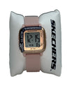 Skechers Women's Digital Watch SR6298 Swimming 100m Pink 10ATM Water resistant