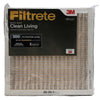 Filtrete AC Furnace Air Filter 20x20x1 MPR 300 Clean Living Basic Dust - 6 Pack