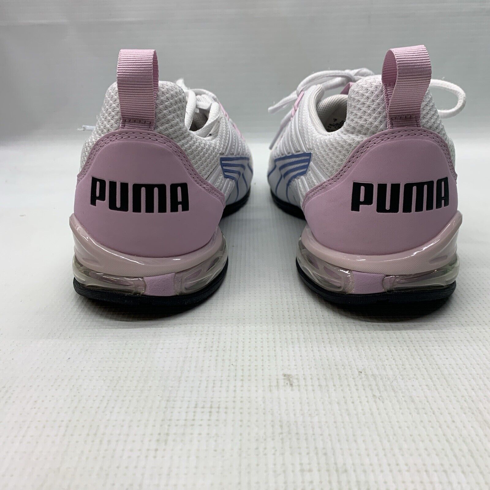 Woman's Sneakers Puma Voltaic Evo Sneaker Size 9.5 White/Pink/Blue Lace-up Shoes