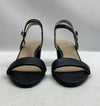 Naturalizer Womens Bristol Black Heel Sandals Shoes 7.5 Medium Open Toe Buckle